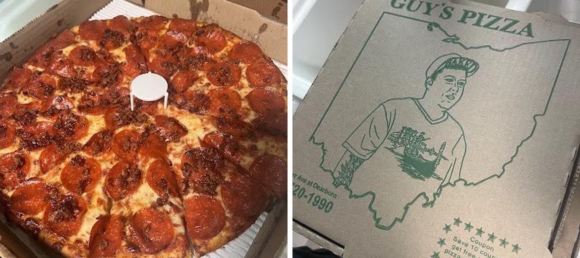 Guy's Pizza Menu